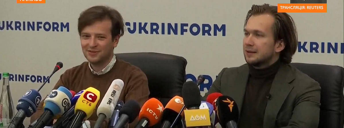 В Киеве на пресс-конференции Антон Родненков и Иван Кравцов рассказали про последние 2 дня