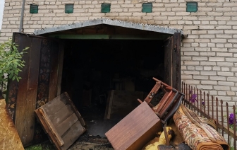 В Волковыске на улице Дачной горел дачный домик