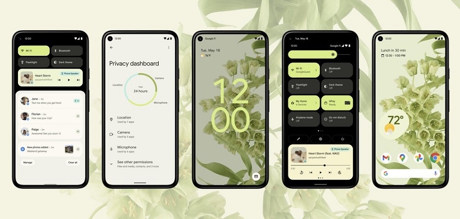 Компания Google представила Android 12