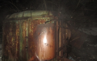В Волковыске на территории гаражного кооператива сгорел гараж
