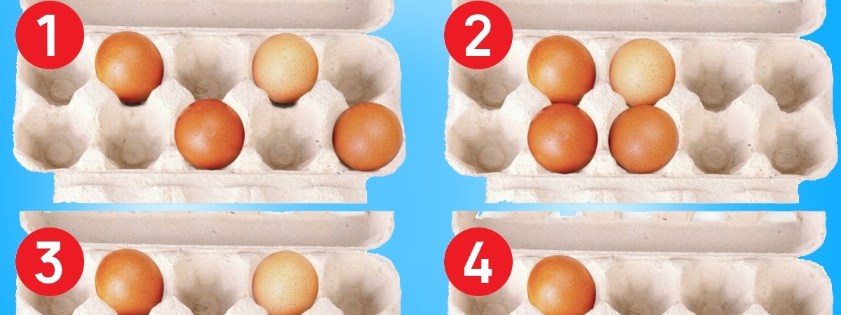 Выбери, в каком лотке яйца лежат правильно, – узнай о своей самой сильной стороне