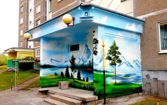 Граффити в Волковыске: уличное искусство становится частью жизни города