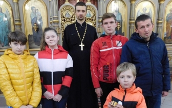 Экскурсия в храме для курсантов волковысского военно-патриотического клуба «Школа выживания»