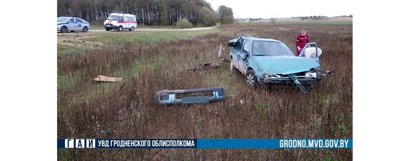 Опрокидывание со смертельным исходом в Зельвенском районе
