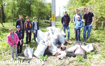 Ученики Красносельской и Росской школ приняли участие в волонтерской акции по всемирной уборке «Зробiм!»