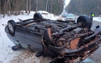 Опрокидывание в Волковысском районе