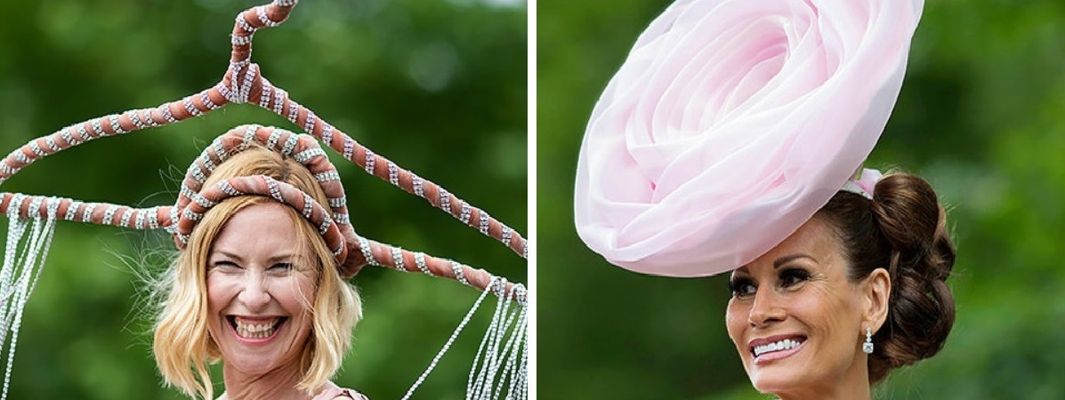 Вешалка, мяч и лошадь: самые безумные шляпки на королевских скачках Royal Ascot