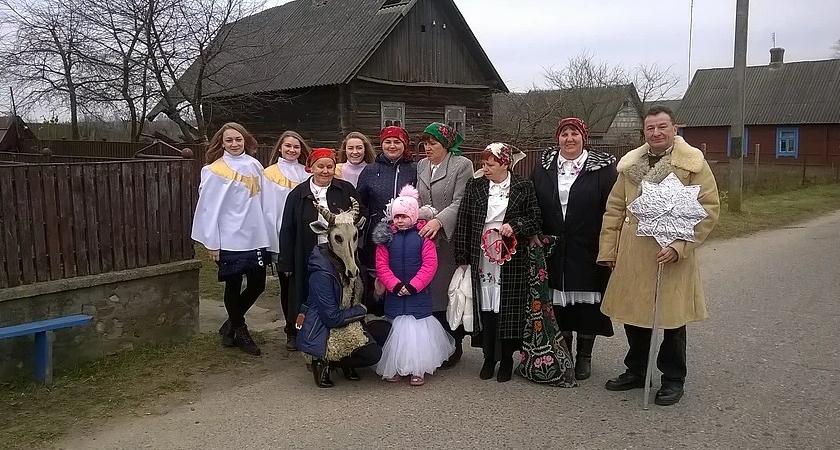 В воскресенье телеканал Беларусь 3 покажет обряд колядования на Волковыщине