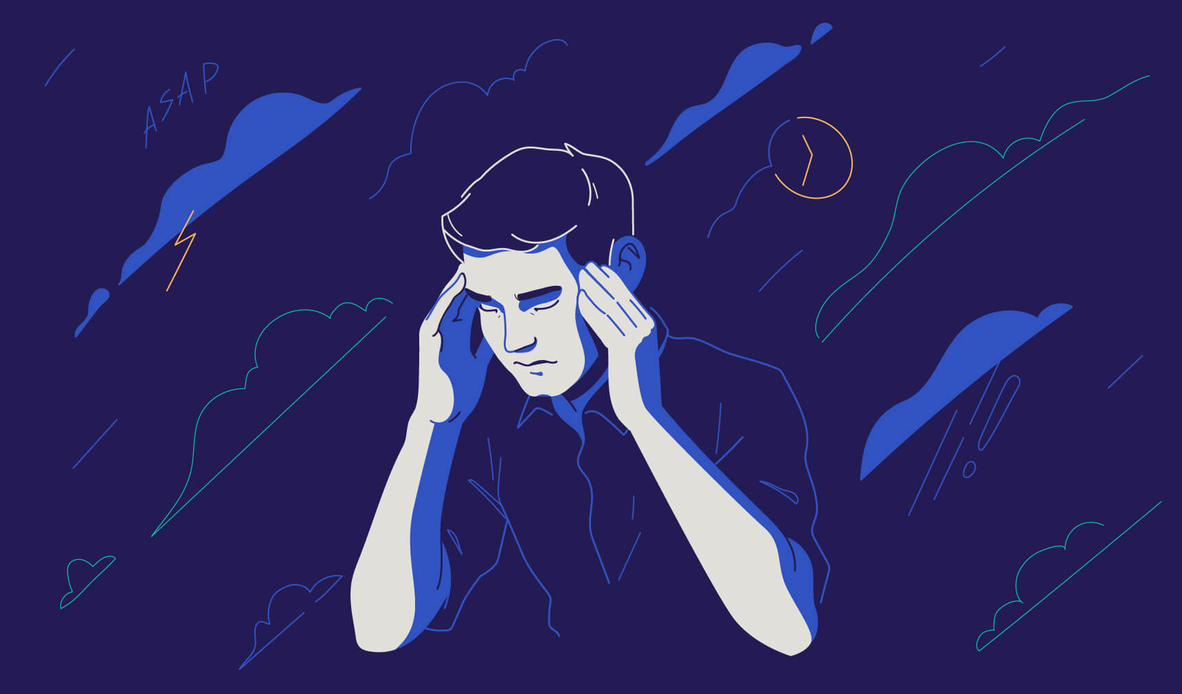 Стрессовое мышление. Тревога арты. Фоновый стресс. Стресс Эстетика арт. Стресс иллюстрации.